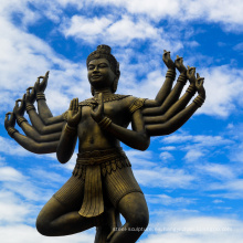 Señor vishnu de alta calidad con la estatua diosa lakshmi